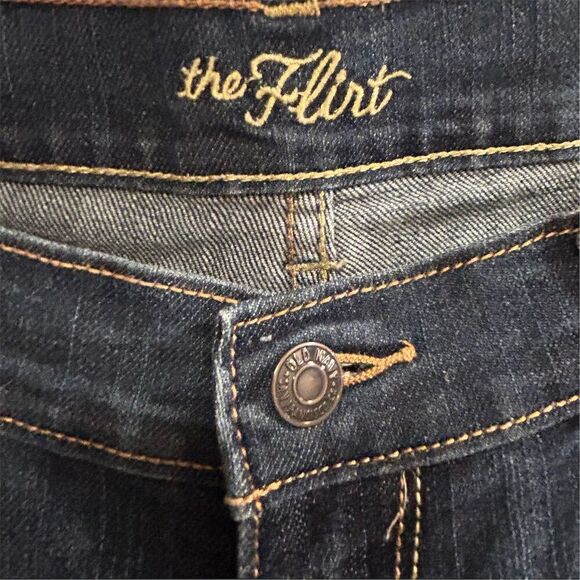 Old Navy Women's Bootcut Jeans Size 6 Blue Dark Wash Stretch Fit - Picture 6 of 11